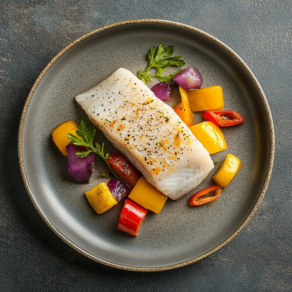 Смачна запечена риба з овочами для легкого обіду